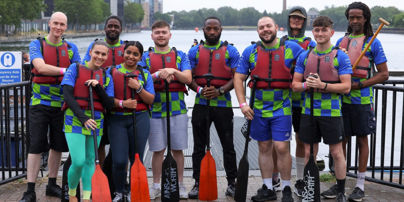 Pictured above (L-R): Gary Holmes, Crina Popan, Anthony Keiza, Cian O'Donoghue, Ola Subair, Danny Brooks, Sergejus Gusaskovas, Darragh O'Donoghue and Muchi Lukhezo